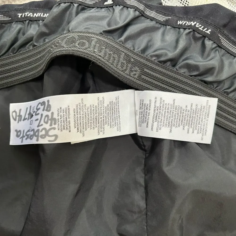 Columbia Titanium yellow waterproof ski coat w removable puffer jacket size M
